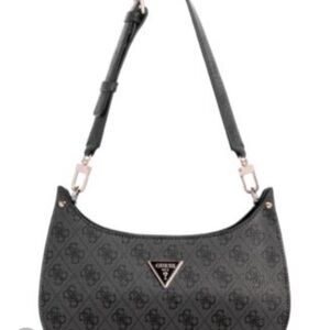 GUESS Charcoal Patterned Shoulder Bag